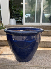 Ceramic Rolled Rim Glaze Pot