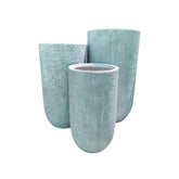 Fiber Clay Tall Pots - Breeze