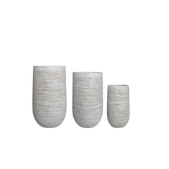 Fiber Clay Tall Pot - Horizon