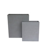 Modern Tall Fiber Clay Rectangular Planter