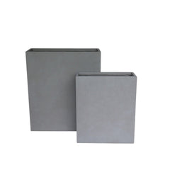 Modern Tall Fiber Clay Rectangular Planter