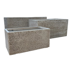 Darleen-Utah Desert Beige Fiber Clay Rectangular Pot