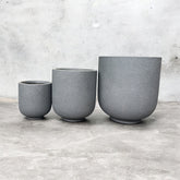 Modern Textured Round Planter Pot