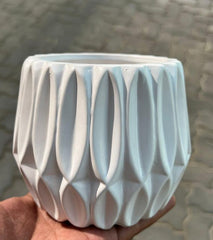 Ceramic Textured Table-Top Vase size 14 x 11.5