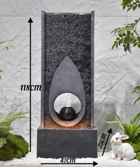 Durable Resin Indoor & Outdoor Water Fountain
(Size: 118cm x 47cm)