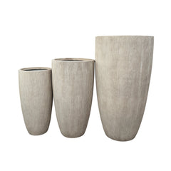 Honor-Texa Desert Beige Fiber Clay Tall Pot
