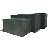 Rustic Fiber Clay Rectangular Planter
