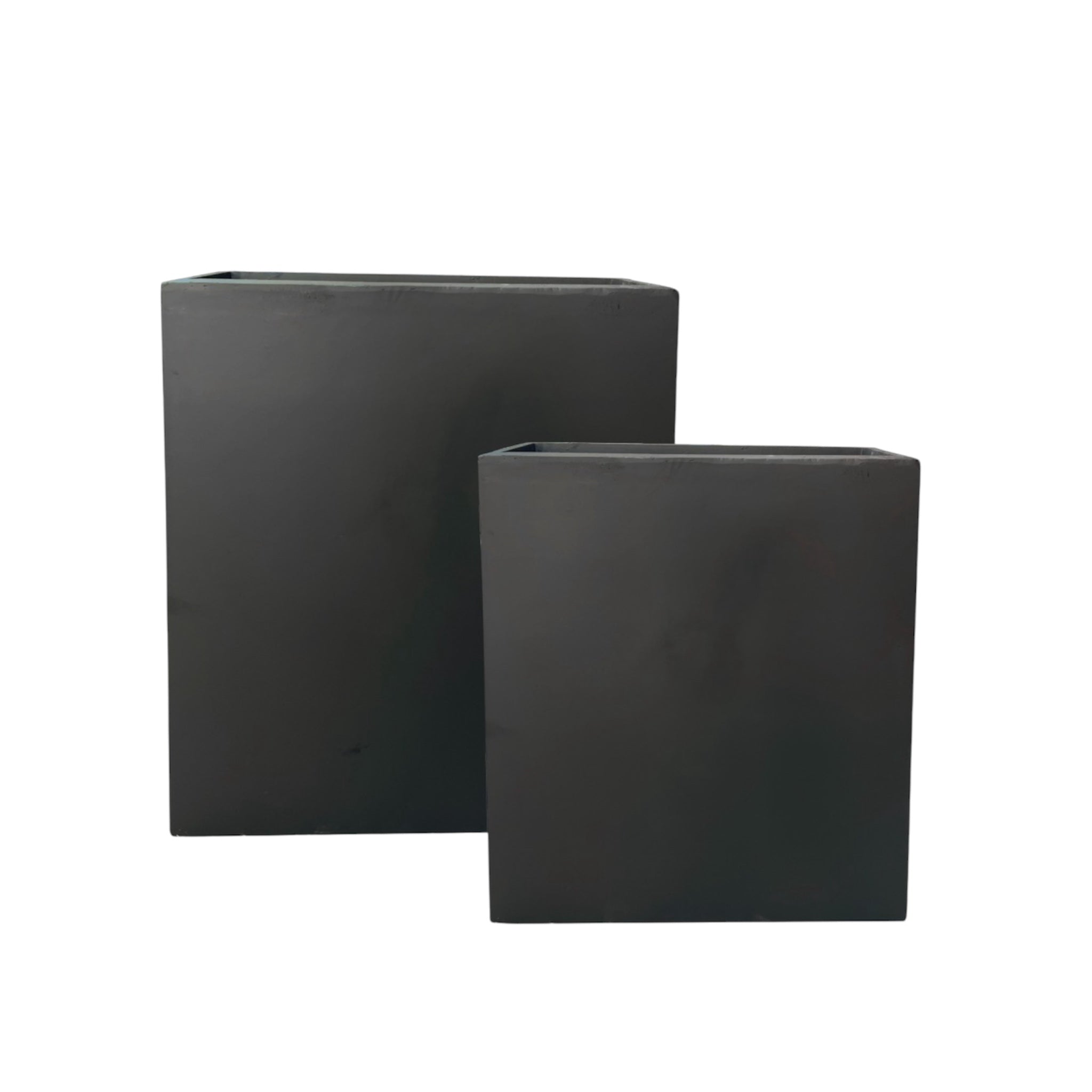 Modern Tall Fiber Clay Rectangular Planter