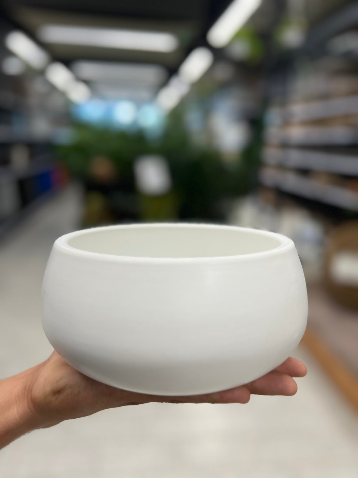 Ceramic Ball Shape Table Top Pot