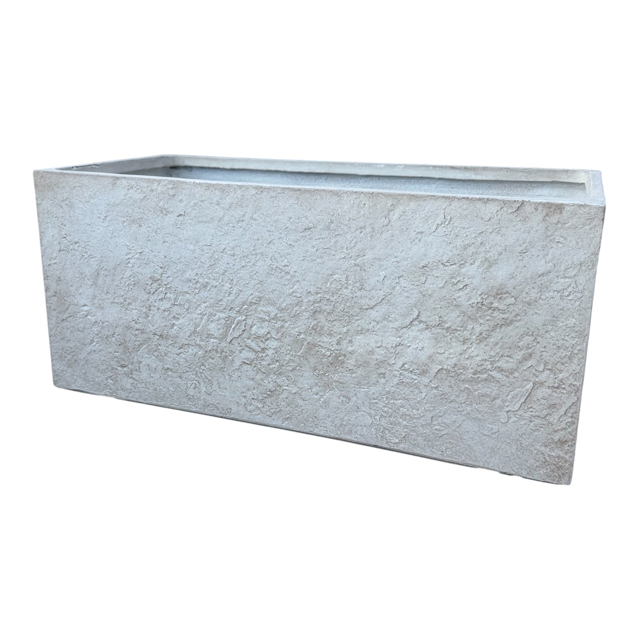 Darleen-Texa Desert Beige Fiber Clay Rectangular pot