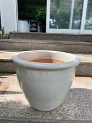Ceramic Rolled Rim Glaze Pot