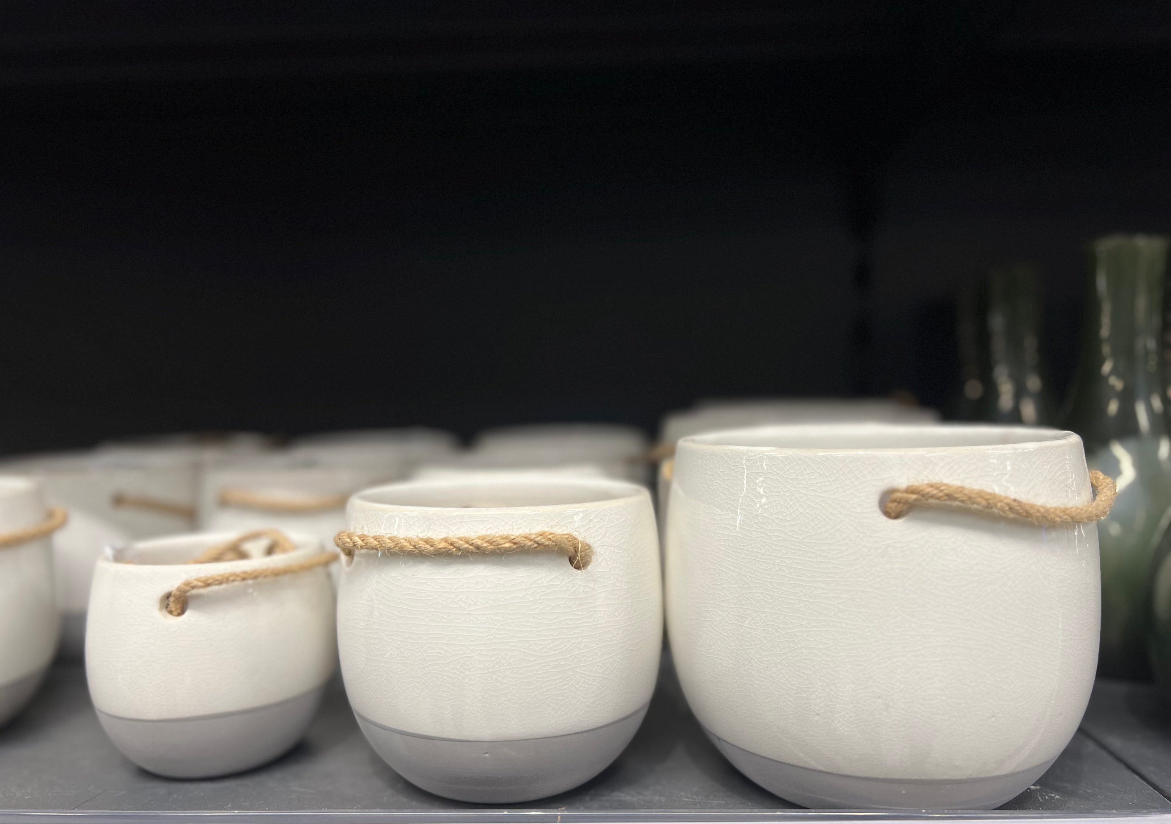 Ceramic Hanging Pot – Elegant & Space-Saving Design