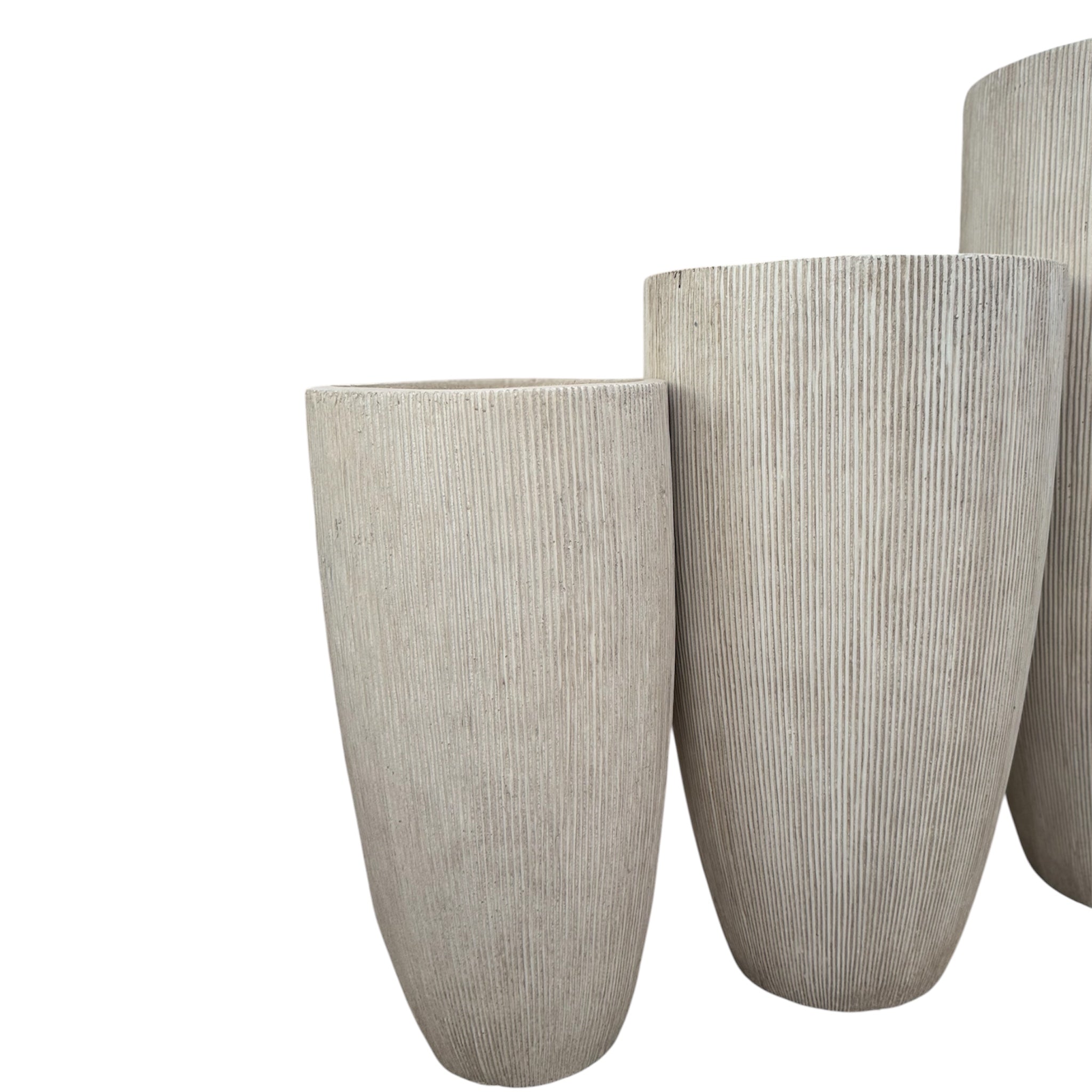 Honor-Texa Desert Beige Fiber Clay Tall Pot