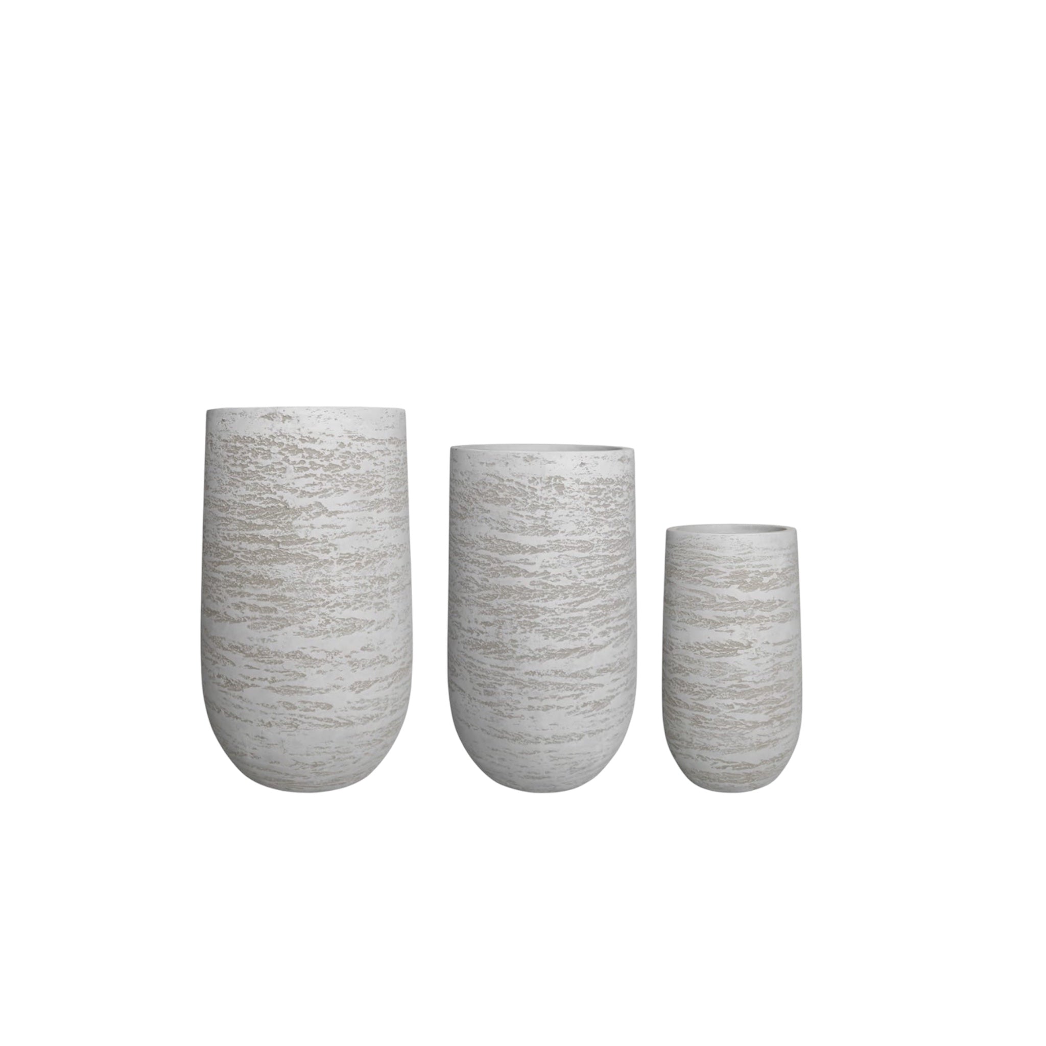 Fiber Clay Tall Pot - Horizon