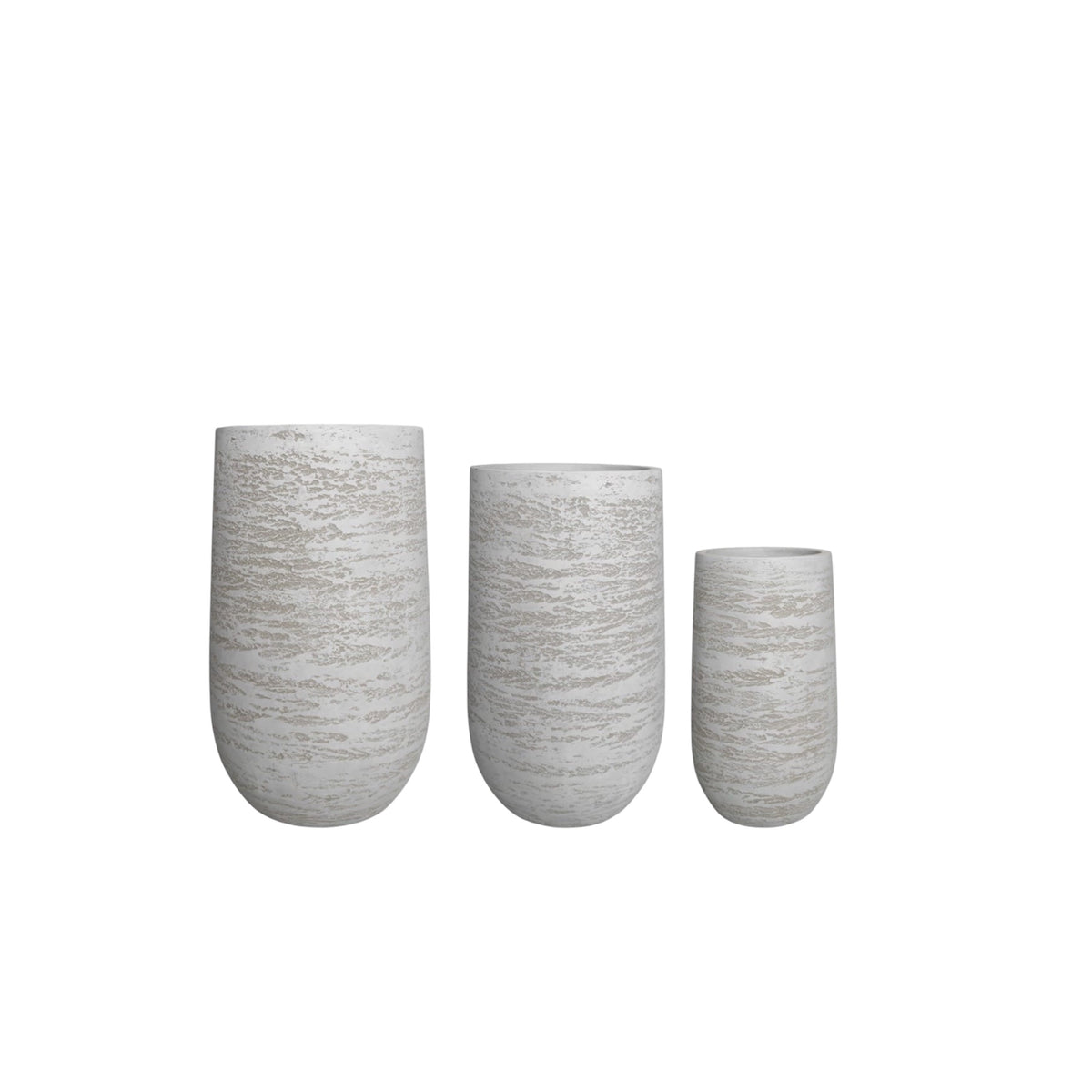 Fiber Clay Tall Pot - Horizon