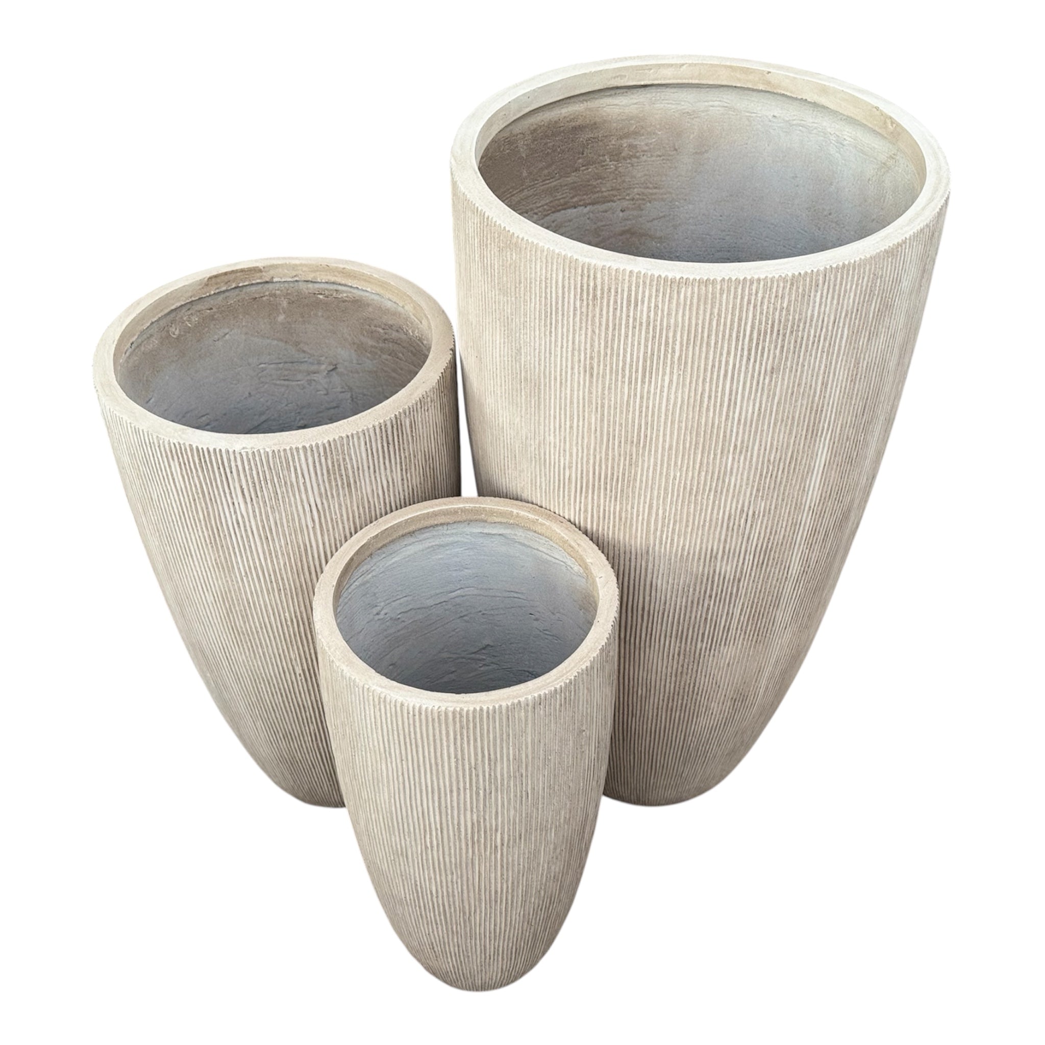 Honor-Texa Desert Beige Fiber Clay Tall Pot