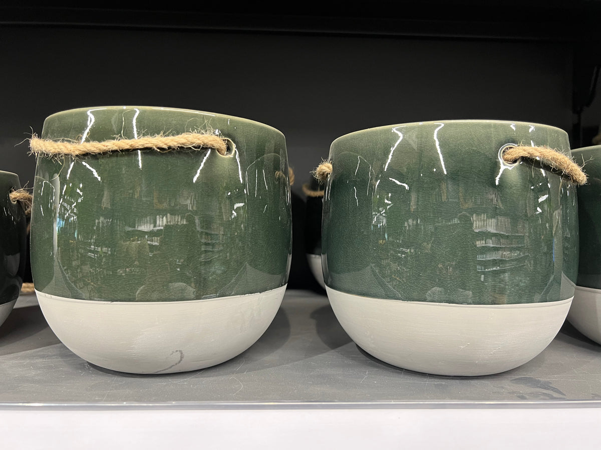 Ceramic Hanging Pot – Elegant & Space-Saving Design