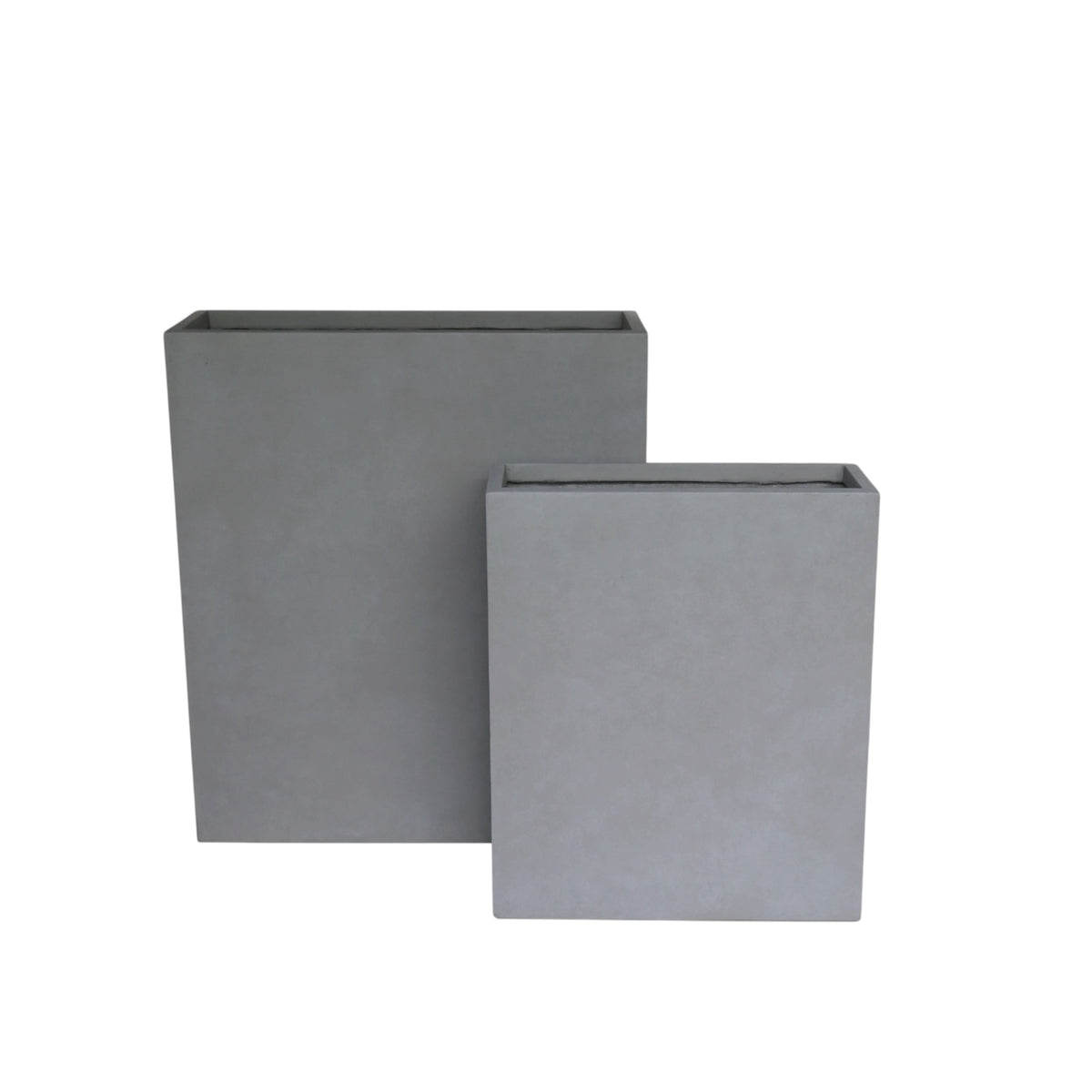 Modern Tall Fiber Clay Rectangular Planter