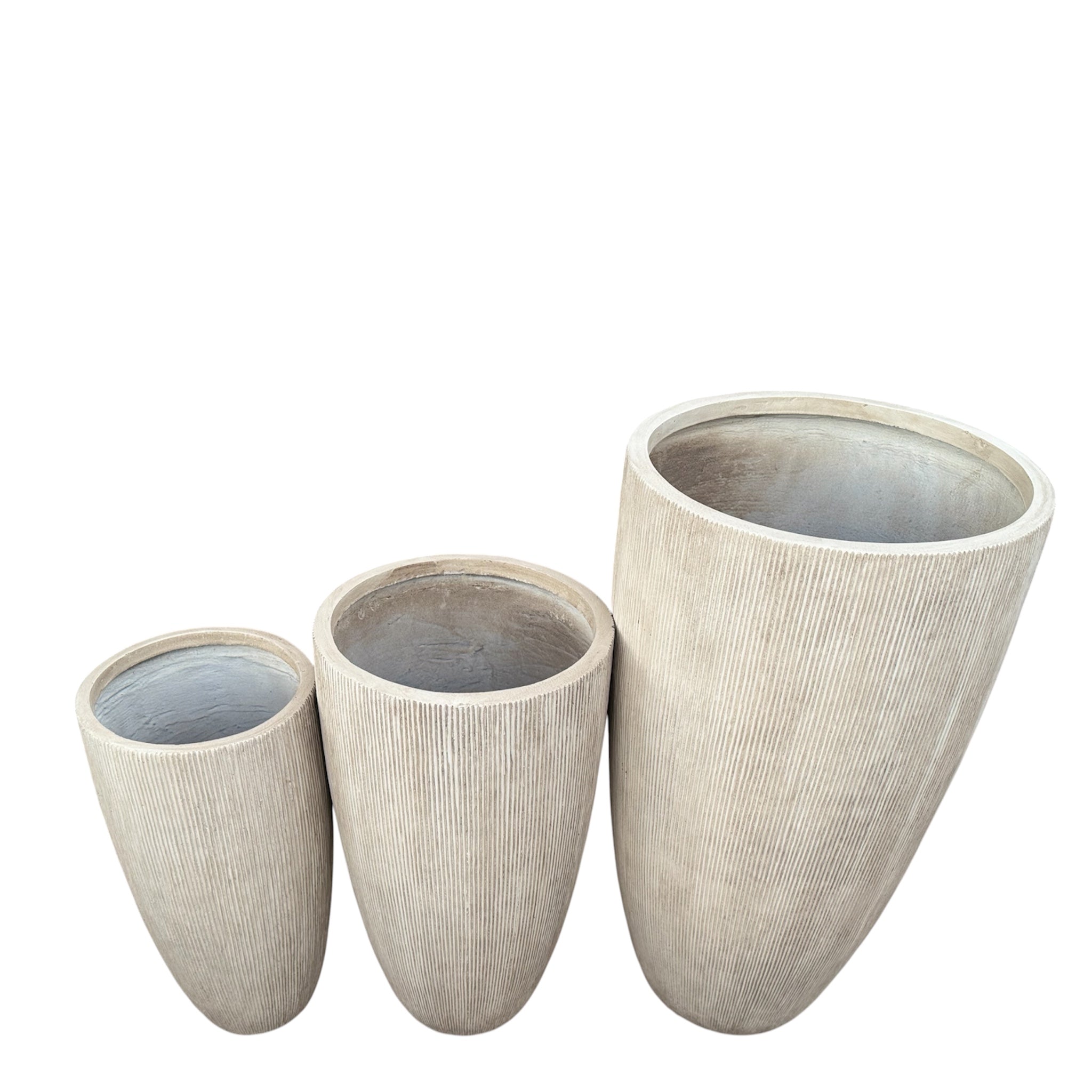 Honor-Texa Desert Beige Fiber Clay Tall Pot