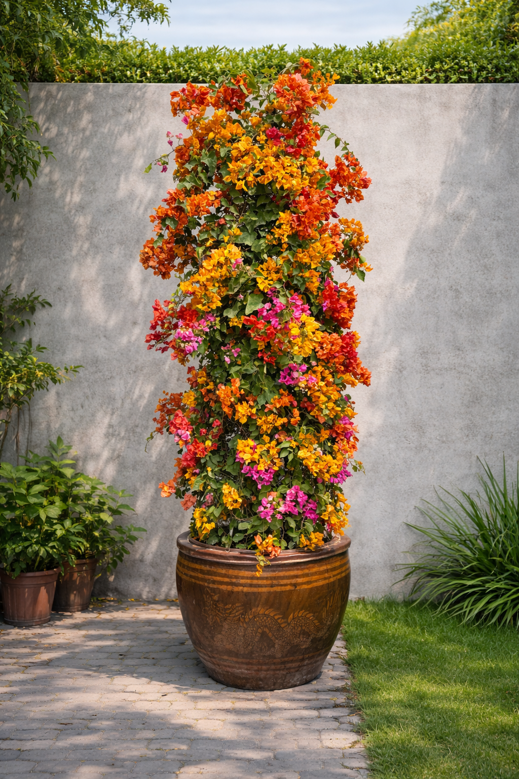 Bougainvillea Premium Outdoor Flowering Plant – Color Mix | Large Ceramic Pot 200 cm