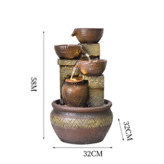 Durable Resin Indoor & Outdoor Water Fountain
(Size: 58cm x 32cm)