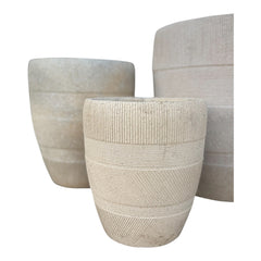 Tila-Fiber Clay Circular Pot