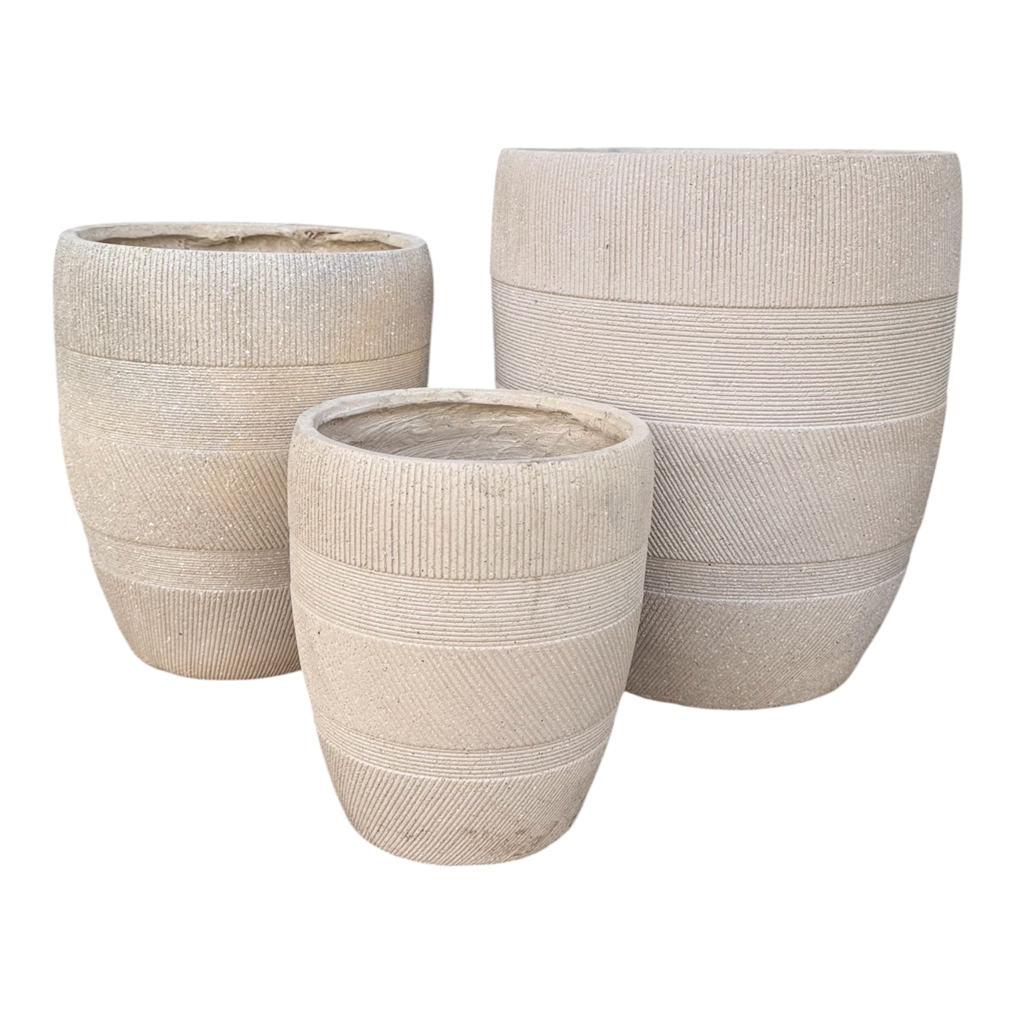 Tila-Fiber Clay Circular Pot