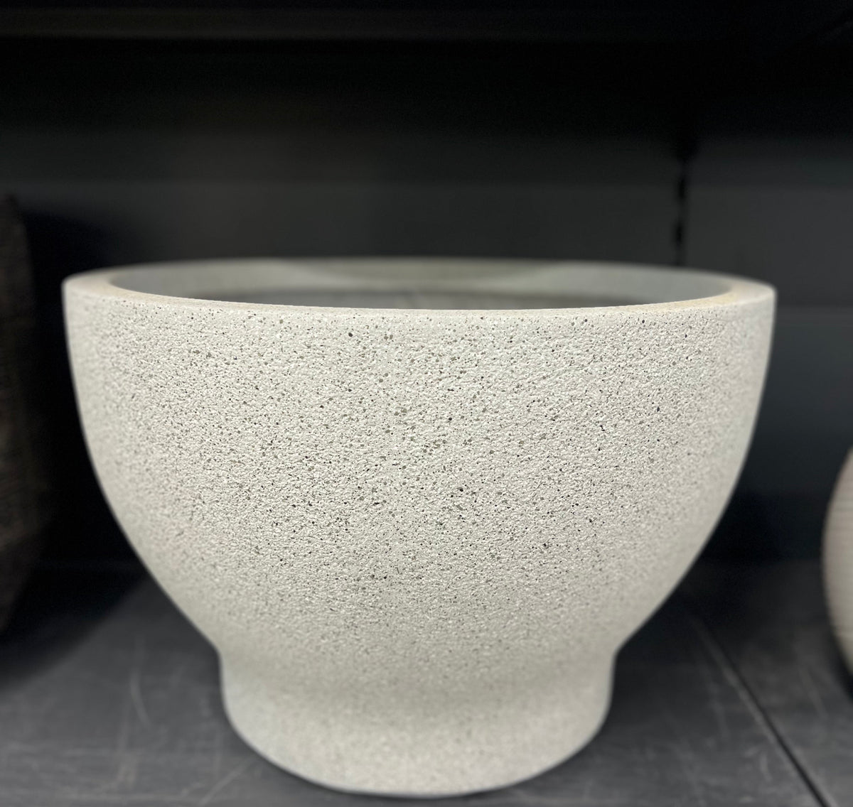 Grey Terrazzo Pot 52cm x 36cm