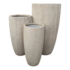 Honor-Texa Desert Beige Fiber Clay Tall Pot