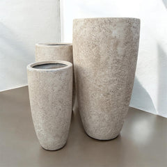 Honor-Texa Desert Beige Fiber Clay Tall Pot