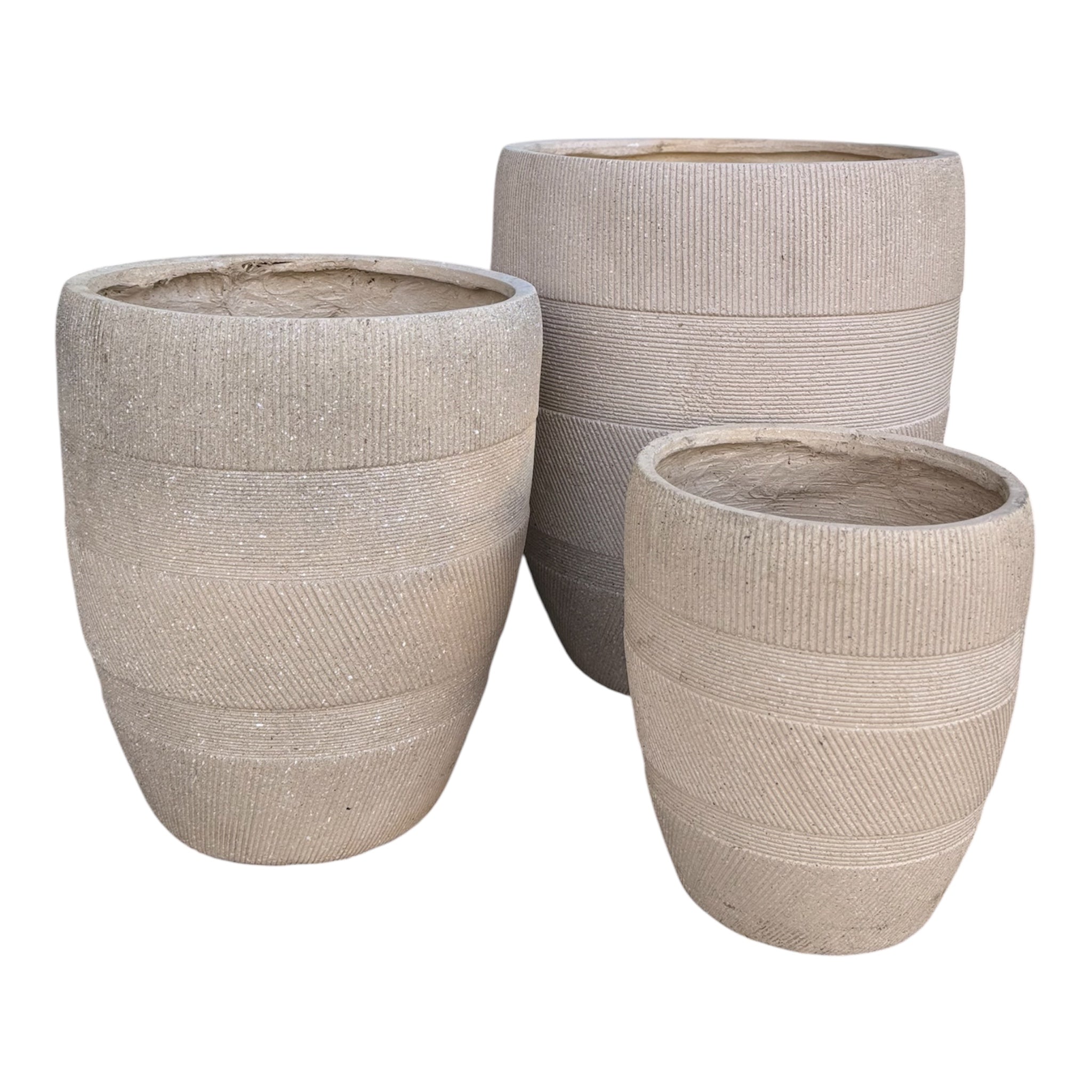Tila-Fiber Clay Circular Pot