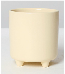 Ceramic Table Top Pot with Small Legs 10cm x 10cm