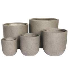 Fiber Clay Beige Pot